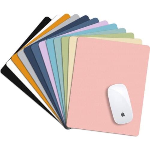 Deskpad Cute Desk Mats Mouse Pad Mini Waterproof PU Leather Laptop Mouse Mat Keyboard Desktop Protector Office Supplies 21x25cm
