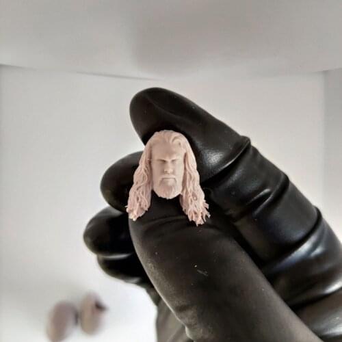 1/18 Scale Jason Momoa Head Sculpt Unpainted Fit 3.75" Figure