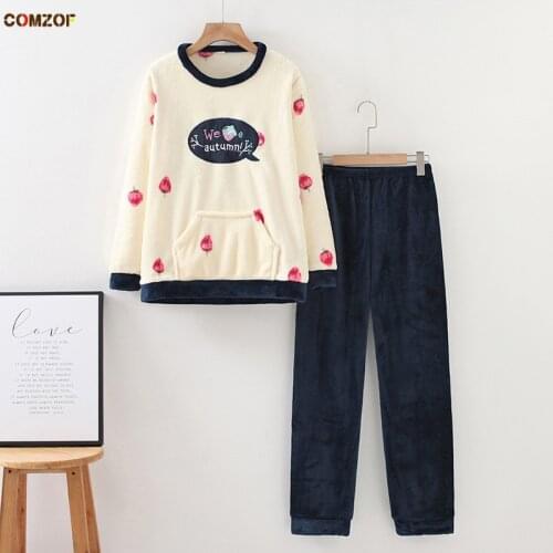 New Arrival Women Homewear Suits Long Sleeve T Shirt+Pants Plus Size Sleepwear 2 Piece Set Clothing Pyjama Pour Femme XL-4XL