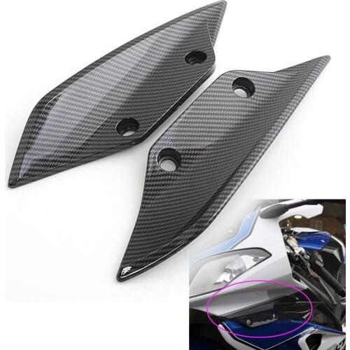 Motorcycle Front Fender Spoiler Wing Fairing For BMW S1000RR 2009-2014 Panel Cover Case Side Wing 1000 RR Carbon Fiber