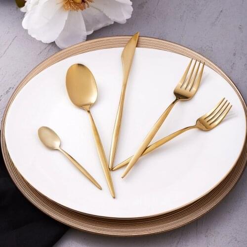 Luxury Gold Cutlery Set 30 Pieces 6 Person Elegant Set