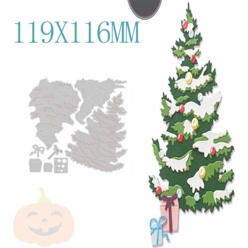 Christmas Tree Metal Cutting Dies For DIY Embossing Cut Paper Decoration Greeting Card Scrapbooking No Stamp