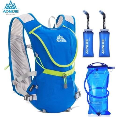 AONIJIE E883 Hydration Pack Nylon Backpack Rucksack Bag Vest Harness Water Bladder Hiking Camping Running Marathon Race Sport 8L