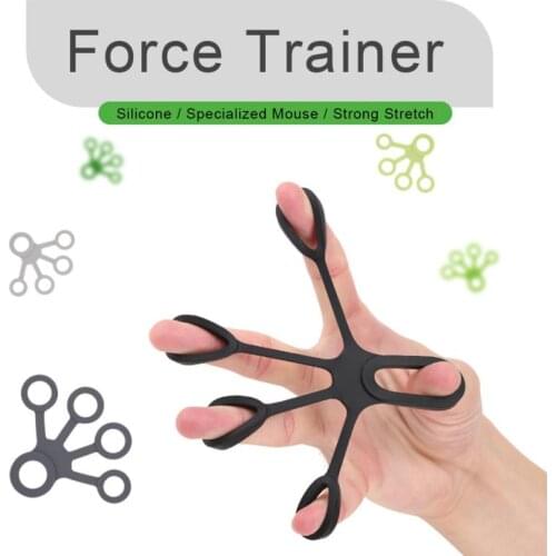 Silicone Products Finger Hand Grip Strengthener Extensor Exercises Pull Ring Fingertips Tip Trainer Set Novelty Toys Solid
