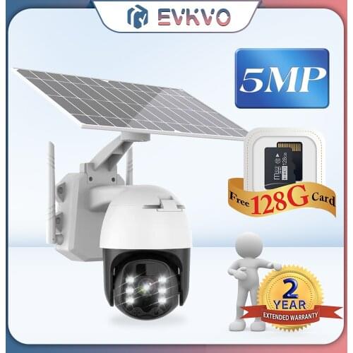 Tuya Smart PTZ WIFI Camera Solar Panel PIR Detection Security Camera Monitor Home Waterproof 4X Digital Zoom Surveillance Camera