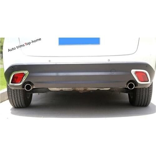Yimaautotrims Exterior ! For Mazda CX-5 2013 - 2016 ABS Chrome Rear Tail Fog Light Lamp Cover Trim 2 Pcs