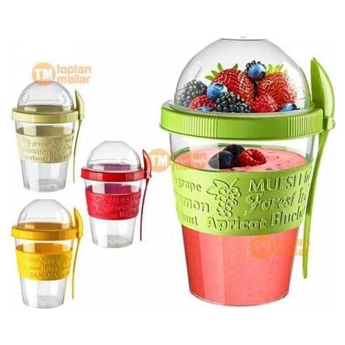 Organizer With Lid With Spoon Bath And Get Out Fruit Yogurt Container Food Storage Cups Portable Take N Go Meticulous