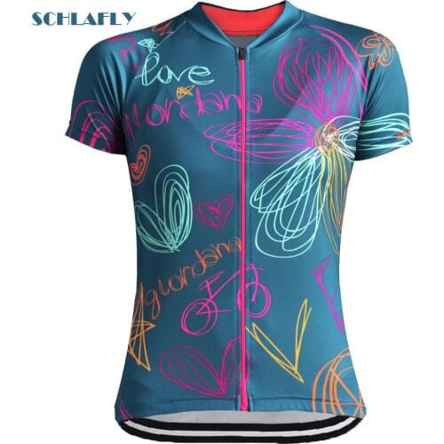 Women Love my bike cycling jersey short sleeve summer bike wear road woman jersey cycling clothing bicycle clothes schlafly