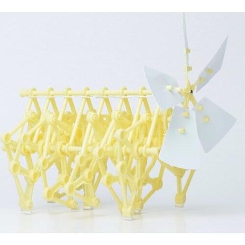 1pc product DIY Wind bionic walking robot wind energy puzzle toys robots wind power machinery beast