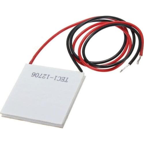 12V 5.8A 65W TEC1-12706 Thermoelectric Cooler Cooling Peltier Plate Module 40x40mm