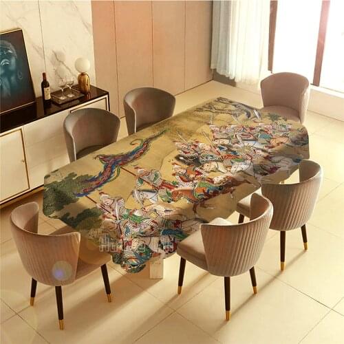 1644 Ming-qing Transition In China Historian Tablecloth Interior Art Decoration