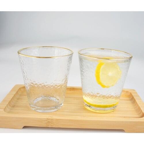 2 Pcs/Set 300ML Creative Glass Cup Glasses Of Wine Home Couple Drinking Phnom Penh Whiskey Cups Light Luxury Thick Transparent
