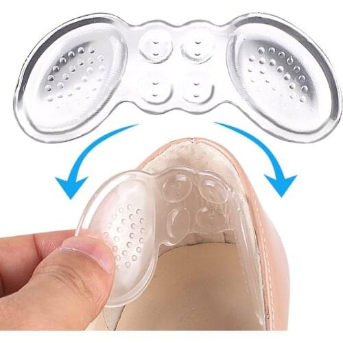 2Pcs/pair High Heels Pain Relief Foot Care Insert Slow Rebound Butterfly Dispensing Anti-slip Heel Stick For Shoes Women Insoles