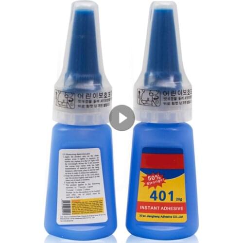20ml 401 Super Glue Liquid Quick Instant Strong Glue Bond Leather Wood Rubber Metal Glass Cyanoacrylate DIY Adhesive Home Tools
