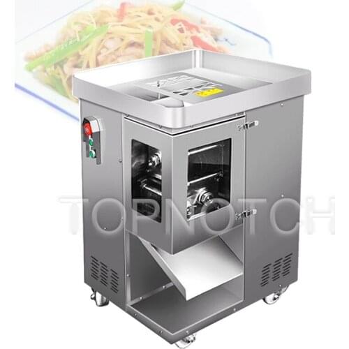 220V Meat Slicer Automatic Meat Slicer Electric Vegetable Shredder Kneading Dough And Dicing Stainless Steel Slicer Commercial