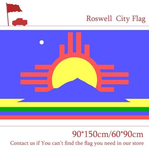 3x5ft Roswell City Flag Of New Mexico State 90*150cm 60*90cm Flag Custom 100d Polyester Banners