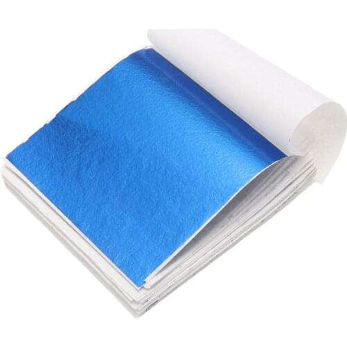 50pcs Gold Leaf Sheets Foil Paper 9 x 9cm For Arts Crafts Gilded Home Decoration Statue Nail Decoration Gilding Craft Paper