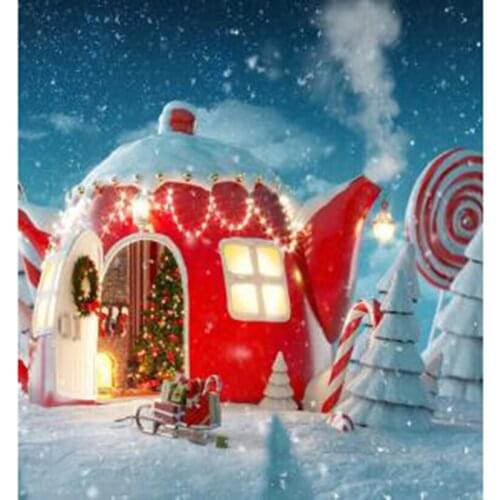 Diamond Painting 5D DIY Square/Round Diamond Landscape Painting Teapot Beautiful View Picture Cross Stitch Decoration Gift TX653