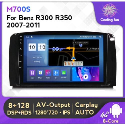 MEKEDE For Mercedes Benz R class 2007-2011 W251 R280 R300 R320 R350 R500 Car Radio Multimedia Player DSP 6G RAM GPS HDMI NO DVD