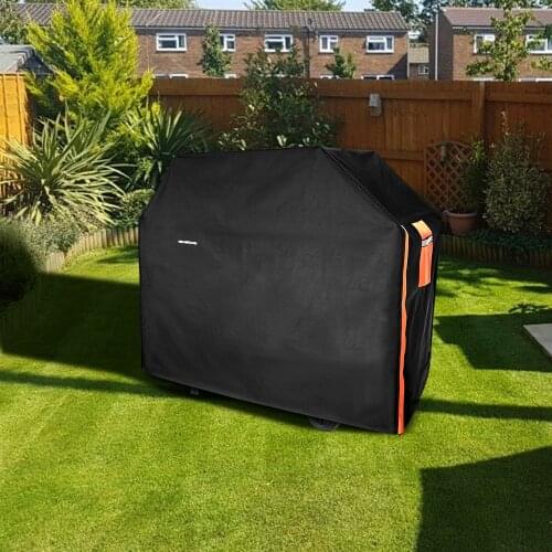 BBQ Grill Cover 300D Heavy Duty Black Waterproof Outdoor Garden Dust Rain Protective Dustproof Barbeque Cover BBQ Accessories