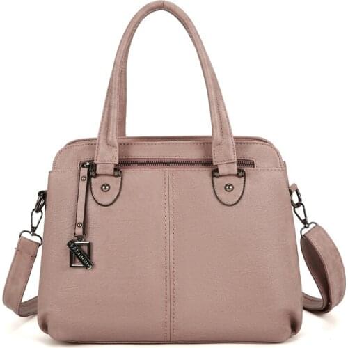 Large Capacity Women Handbags Pu Leather Shoulder Bag Designers Top-handle Bag Fashion Women Crossbody Bag Soft Bag Purses