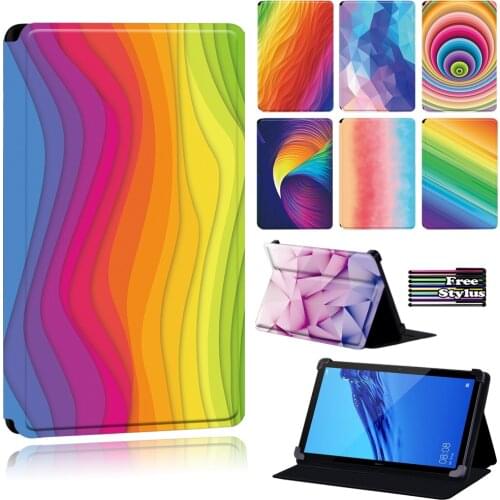 Flip Cover Case for Huawei MediaPad (T1/T3) 7.0/(T1/T5) 10/T3 10 9.6/MediaPad(T1/T3) 8.0/T2 10 PRO-Watercolor Series Tablet Case