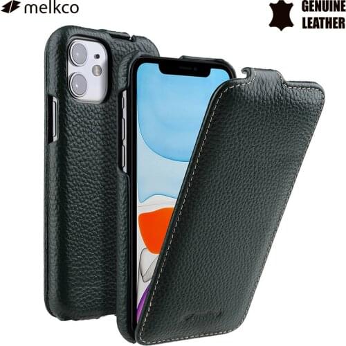 Melkco Case for iPhone 11 Pro X XS XR Max Luxury Genuine Leather Flip Cases Handmade Folio Leather Cover for iPhone 11