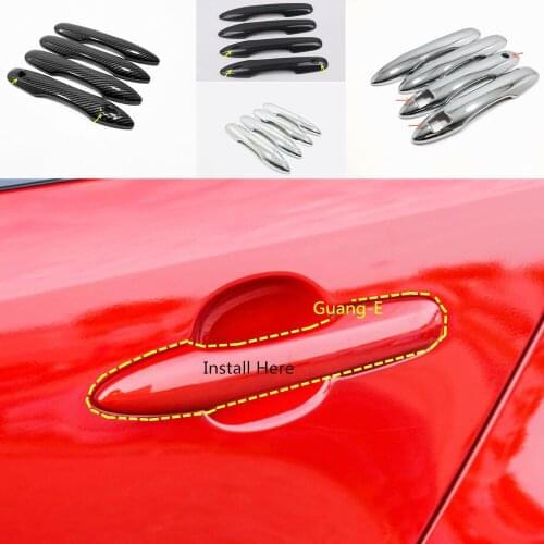 For Toyota Corolla Altis 2019 2020 2021 Body Cover Protect Detector Stick Frame Lamp Trim ABS Chrome/Carbon Fiber Door Handle