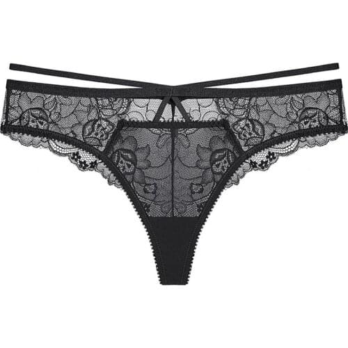 Lace Lingerie Sexy Low Waist Underwear Women Comfortable Briefs Ultra-Thin Breathable Panties Female French Romantic Underpants