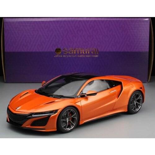 Kyosho 1: 18 Orange Honda NSX resin can't Open the Door Limited model car Collection Purpose Handicraft Ornament Birthday Gift