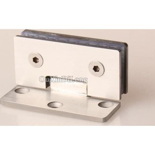 Hotsale 4PCS Stainless Steel Glass Hinges Display Cabinet Cupboard Shower Glass Clamps Out-opening Door Hinges for 5~8mm Glass