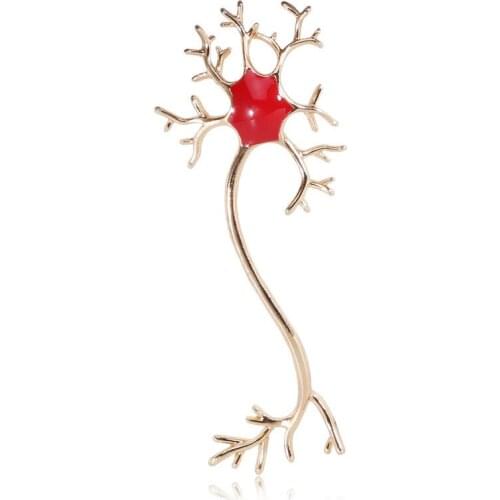 Alloy drip the human body meridian nerve cells fixed brooch brooch contracted fashion wardrobe malfunction prevention