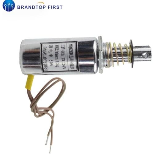 MQ8-Z12B DC 12V 24V 0mm 1Kg Push Pull daya tinggi basah-katup Solenoid elektromagnet aktuator