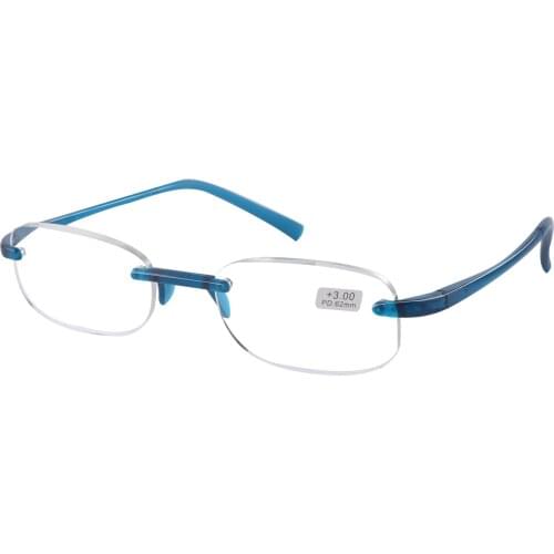 2021 Newest trendy design trimmed reading glasses for men women simple vintage custom frame less presbyopia eyewear 6910