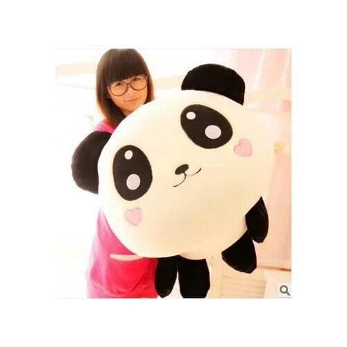 Stuffed toy smiley panda Lying Panda plush toy about 80cm soft doll Xmas GIFT wp4736