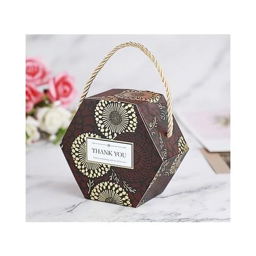 50/100pcs/lot multi color Thank you handle candy Boxes paper handle gifts/wedding package bag box