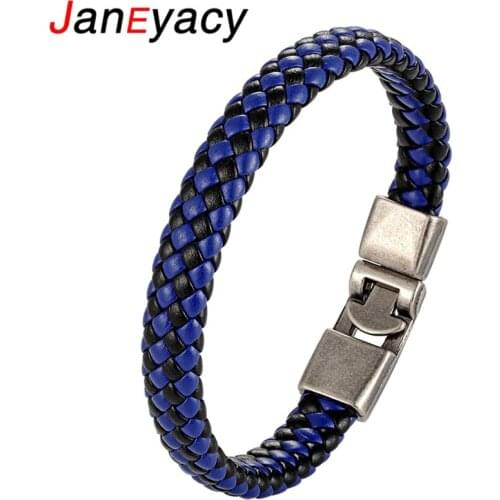 New Genuine Braided Leather Bracelet Men Women Fashion Handmade Male Bracelets Bangles Jewelry Christmas Gift Preferred Pulseira