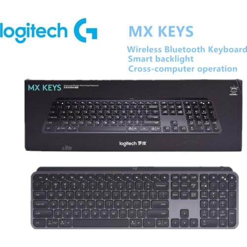 Original Logitech MX Keys Bluetooth 109 Keys Wireless Keyboard Dual Mode Backlight Rechargeable Easy-Switch Gaming Keyboard