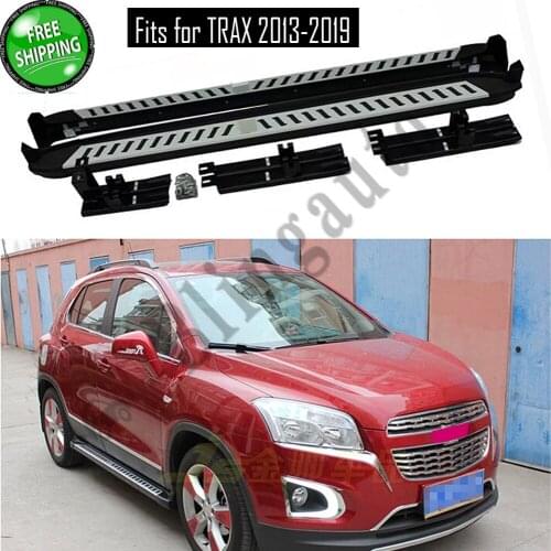 Fits for C hevrolet TRAX 2013-2019 2Pcs left right running board side steps nerf bar car pedal side stairs