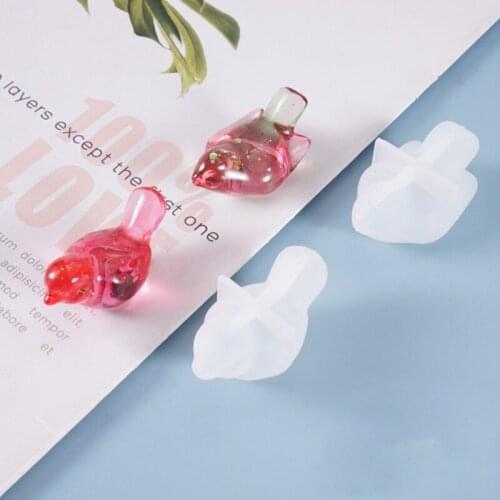 Crystal Epoxy Resin Mold 3D Animal Birds Bear Ornament Pendant Silicone Mould X7XB