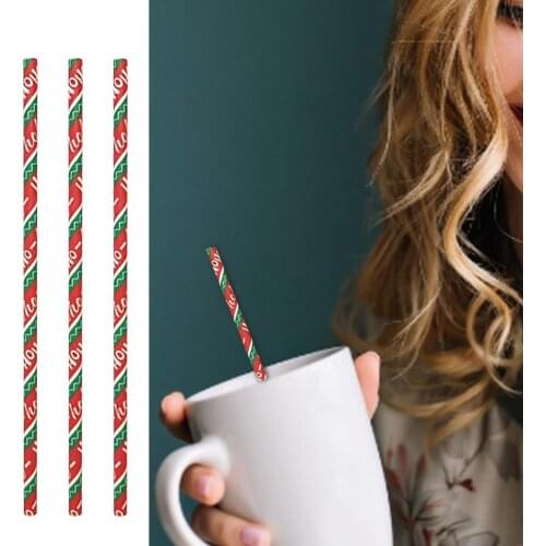25Pcs/Bag Creative Disposable Biodegradable Paper Drinking Straw Wedding Props Milk Drinkware Bar Party Accessory
