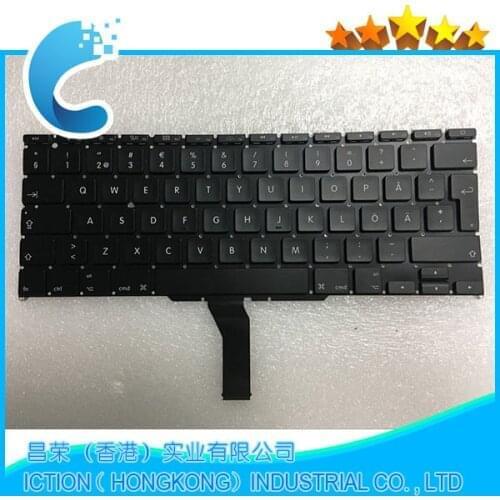 Brand New A1370 A1465 Swedish Keyboard For Macbook Air 11'' A1370 A1465 SW Sweden Layout Keyboards 2011-2015 Tested