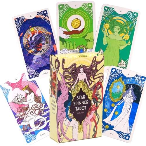 Star Spinner Tarot Cards Deck Mysterious Divination Rider Manara Romance Angels Modern Witch Board Game Occult Decameron