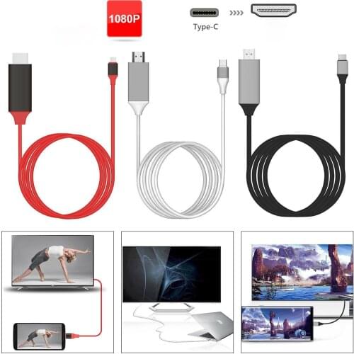 Type-C To HDMI-compatible High-definition Adapter Cable MacBook/S8 Adapter Cable with Screen Cable USB-C