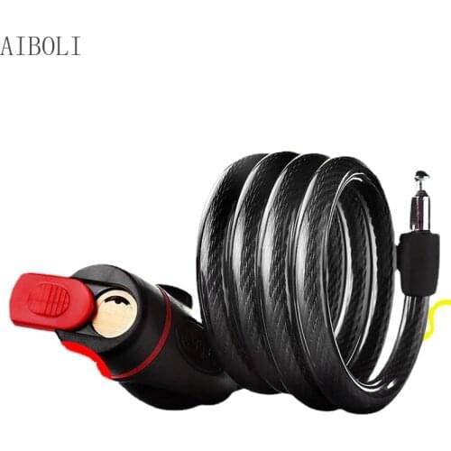 Bicycle Lock Password Lock Mountain Bike Bar Wire Lock Bicycle Anti-theft Lock Ring Lock Riding Equipment