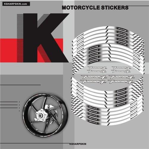 Motorcycle tyre sign decoration sticker inner rim reflective decals for Aprilia TUONOV4