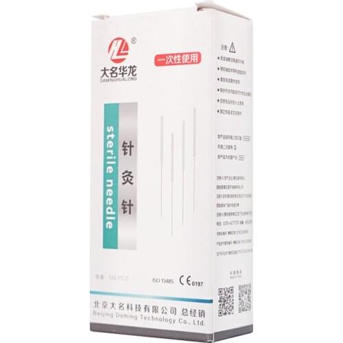 2 boxes 100pcs Hualong Disposable Sterile Acupuncture Needles beauty massage accupuncture therapy needle