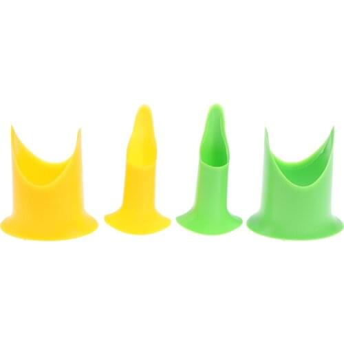 2pcs/set Pepper Chili Seed Tomato Cutter Corer Peeler Kitchen Utensil Gadget Yellow Green Color