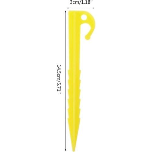 20Pcs Garden Plastic Stakes Tent Pegs for Holding Down the Tents Garden Netting Tarps