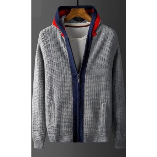 2021 classic Fashion Autumn Winter Cardigan Men Loose Zipper Casual Computer Knitted Thick Coat Sweater Plus Size MLXL2XL3XL4XL